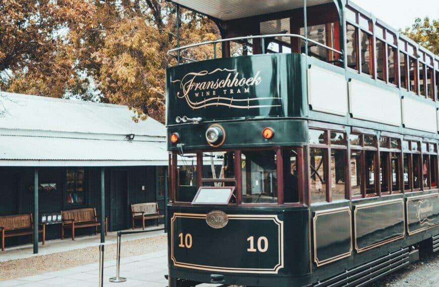 Wine-tram i Franschhoek